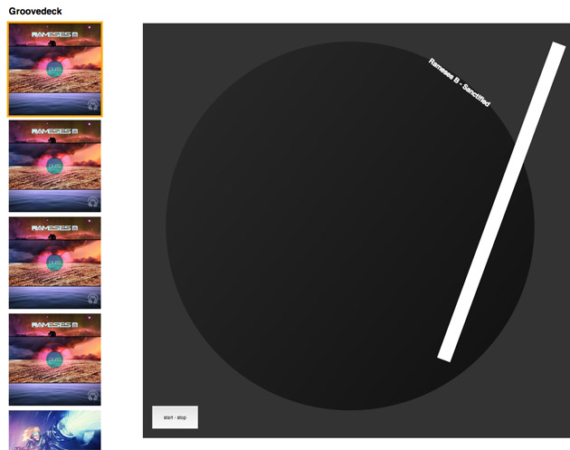 Groovedeck HTML prototype